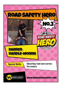 Road Safety card sample