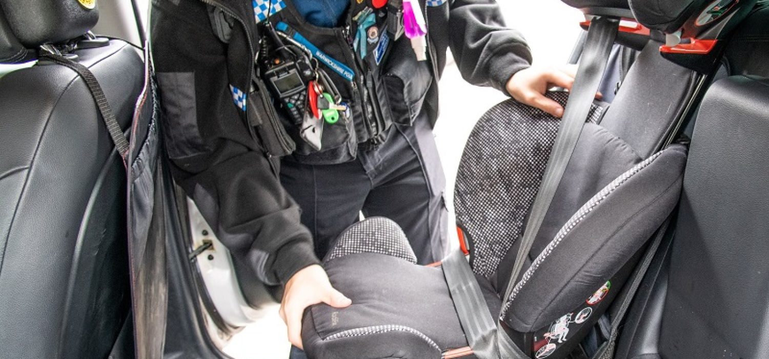 Warwickshire Police checking Child Car Seat