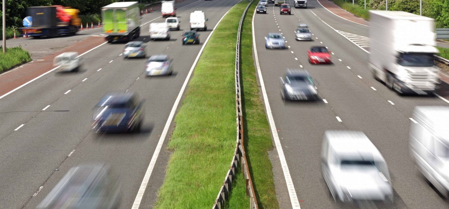 Cars travelling on a motorway